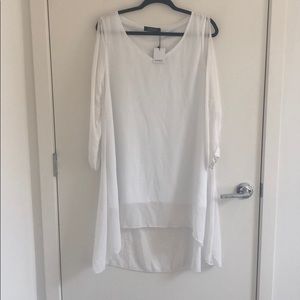 White long sleeve dress